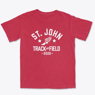 St John The Evangelist Church Track and Field Premium Heavyweight T-shirt