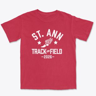 Saint Ann School Track and Field Premium Heavyweight T-shirt