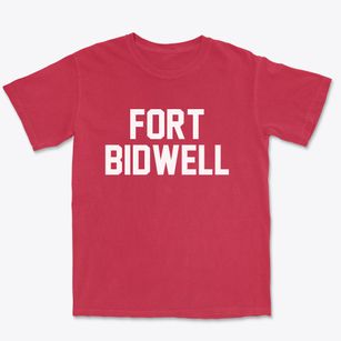 Fort Bidwell California Classic Block Premium Heavyweight T-shirt