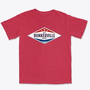 Bunkerville Nevada Diamond Star Premium Heavyweight T-shirt