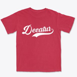 Decatur Nebraska Vintage Team Premium Heavyweight T-shirt