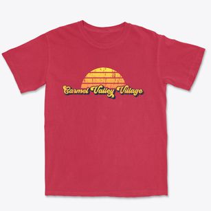 Carmel Valley Village California Sublime Sunset Premium Heavyweight T-shirt