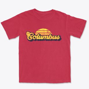 Columbus Ohio Sublime Sunset Premium Heavyweight T-shirt