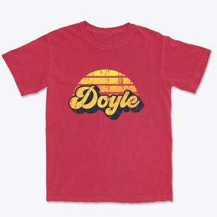 Doyle Wisconsin Sublime Sunset Premium Heavyweight T-shirt