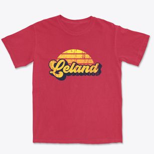 Leland Iowa Sublime Sunset Premium Heavyweight T-shirt