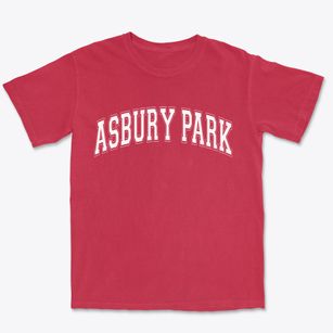 Asbury Park New Jersey Varsity Premium Heavyweight T-shirt