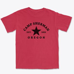 Camp Sherman Oregon Star Premium Heavyweight T-shirt