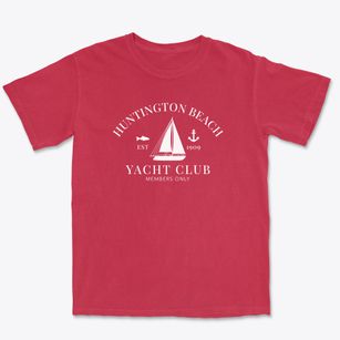 Huntington Beach California Yacht Club Premium Heavyweight T-shirt