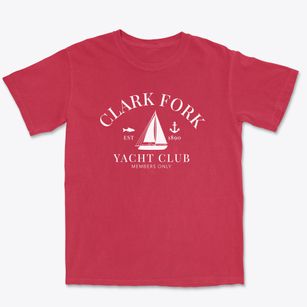 Clark Fork Idaho Yacht Club Premium Heavyweight T-shirt