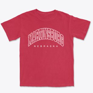 Martinsburg Nebraska Inline Premium Heavyweight T-shirt