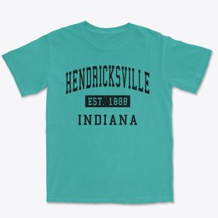 Hendricksville Indiana Classic Established Premium Heavyweight T-shirt