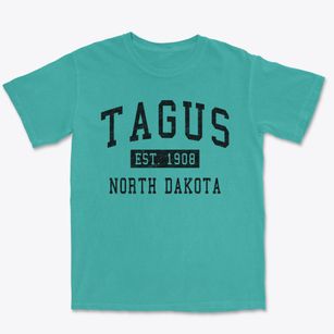 Tagus North Dakota Classic Established Premium Heavyweight T-shirt