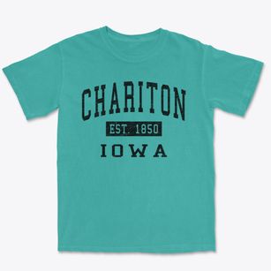 Chariton Iowa Classic Established Premium Heavyweight T-shirt