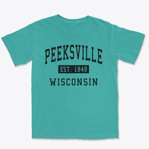Peeksville Wisconsin Classic Established Premium Heavyweight T-shirt