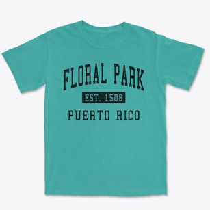 Floral Park Puerto Rico Classic Established Premium Heavyweight T-shirt