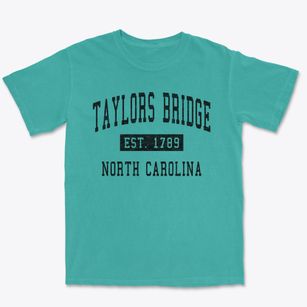 Taylors Bridge North Carolina Classic Established Premium Heavyweight T-shirt