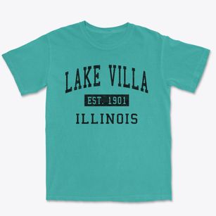 Lake Villa Illinois Classic Established Premium Heavyweight T-shirt