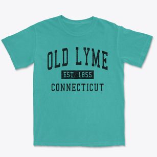 Old Lyme Connecticut Classic Established Premium Heavyweight T-shirt