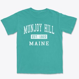 Munjoy Hill Maine Classic Established Premium Heavyweight T-shirt