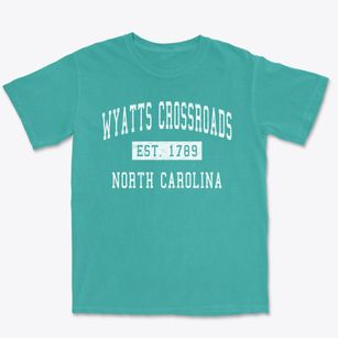 Wyatts Crossroads North Carolina Classic Established Premium Heavyweight T-shirt