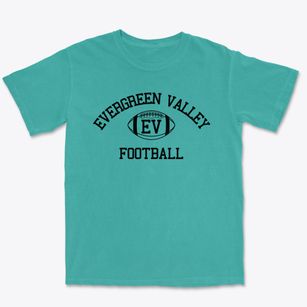 Evergreen Valley High School Classic Football Premium Heavyweight T-shirt
