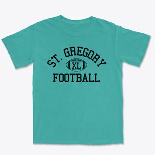 Saint Gregory The Great Catholic School Classic Football Premium Heavyweight T-shirt