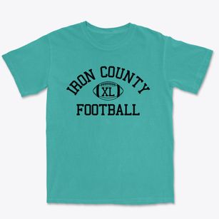 Iron County C4 Junior High School Classic Football Premium Heavyweight T-shirt