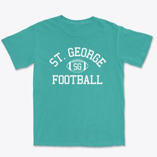 Saint George School Classic Football Premium Heavyweight T-shirt