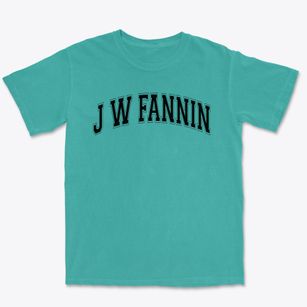 J W Fannin Elementary School Varsity Arch Premium Heavyweight T-shirt