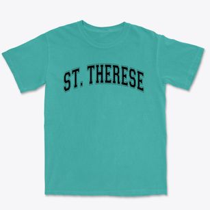 Saint Therese School Varsity Arch Premium Heavyweight T-shirt