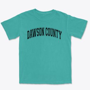 Dawson County District 19 School Varsity Arch Premium Heavyweight T-shirt