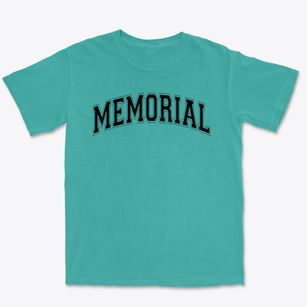 Memorial Junior High School Varsity Arch Premium Heavyweight T-shirt