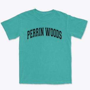 Perrin Woods Elementary School Varsity Arch Premium Heavyweight T-shirt