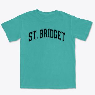 Saint Bridget School Varsity Arch Premium Heavyweight T-shirt