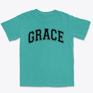 Grace Christian School Varsity Arch Premium Heavyweight T-shirt