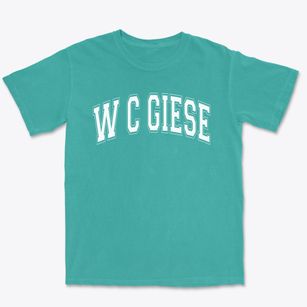 W C Giese Elementary School Varsity Arch Premium Heavyweight T-shirt