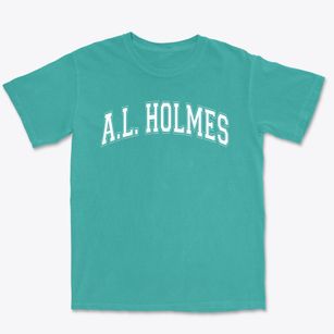 A.l. Holmes Academy Of Blended Learning Varsity Arch Premium Heavyweight T-shirt