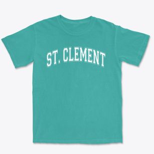 Saint Clement School Varsity Arch Premium Heavyweight T-shirt