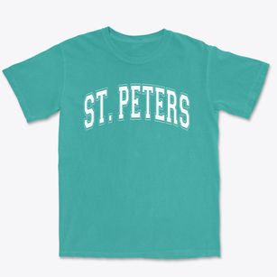 Saint Peters Catholic School Varsity Arch Premium Heavyweight T-shirt