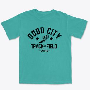 Dodd City Independent School District Track and Field Premium Heavyweight T-shirt