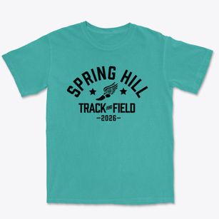 Spring Hill Junior High School Track and Field Premium Heavyweight T-shirt