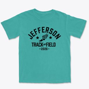 Jefferson Middle School Track and Field Premium Heavyweight T-shirt
