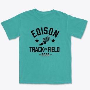 Edison Middle School Track and Field Premium Heavyweight T-shirt