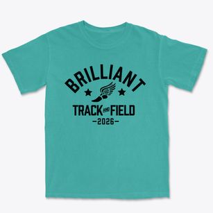 Brilliant High School Track and Field Premium Heavyweight T-shirt