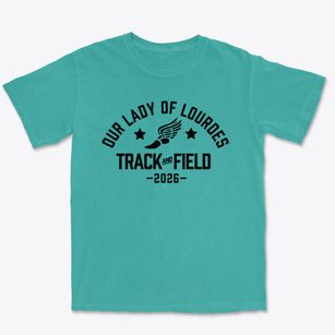 Our Lady Of Lourdes School Track and Field Premium Heavyweight T-shirt