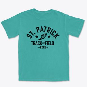 Saint Patrick School Track and Field Premium Heavyweight T-shirt