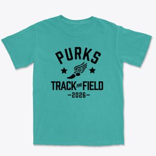 Purks Middle School Track and Field Premium Heavyweight T-shirt