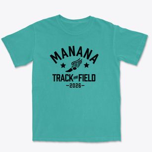 Manana Elementary School Track and Field Premium Heavyweight T-shirt