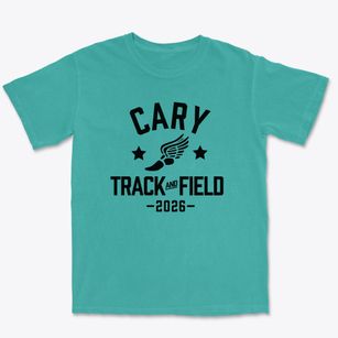 Cary Junior High School Track and Field Premium Heavyweight T-shirt