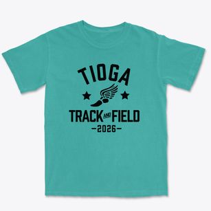 Tioga Elementary School Track and Field Premium Heavyweight T-shirt
